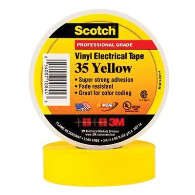 Scotch&reg; Vinyl Color Coding Electrical Tape 35